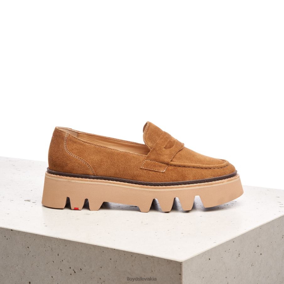 LLOYD kožená nazúvacia papuča ženy topánky hnedá 6R0JN1055