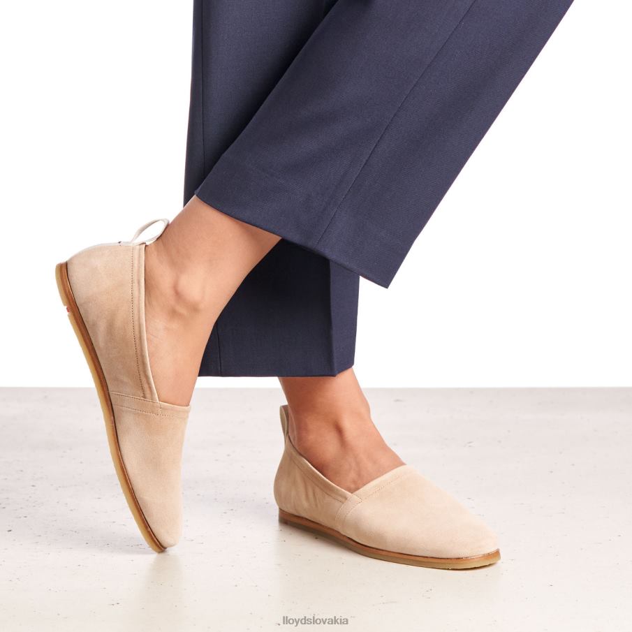 LLOYD kožená papuča ženy topánky béžová 6R0JN1129