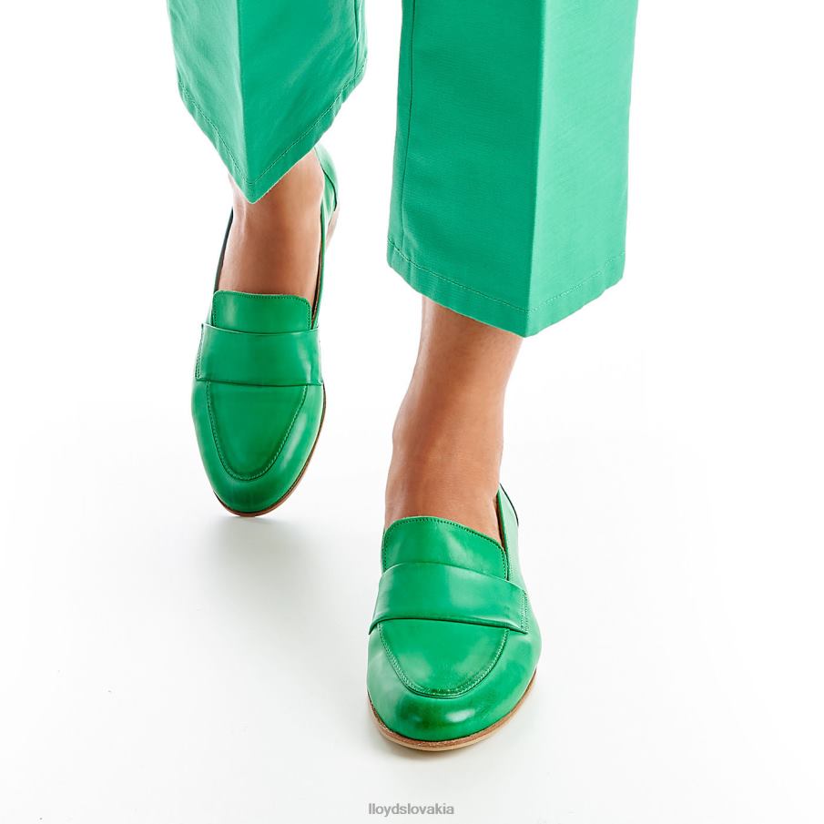 LLOYD kožená papuča ženy topánky zelená 6R0JN1120