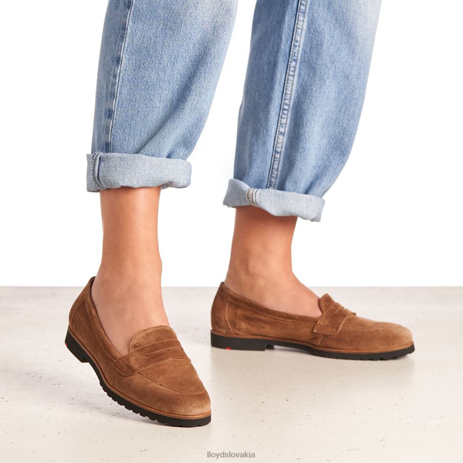 LLOYD navliecť koženú papučku ženy topánky hnedá 6R0JN1148