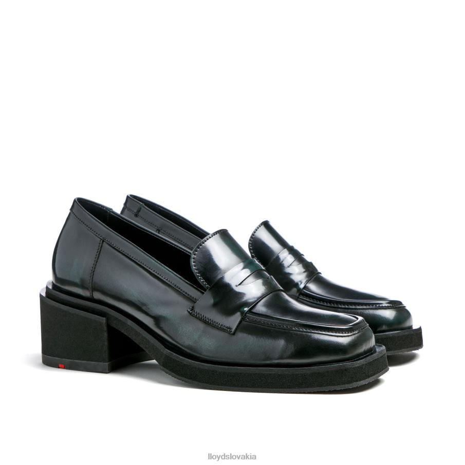 LLOYD navliecť koženú papučku ženy topánky zelená 6R0JN1114