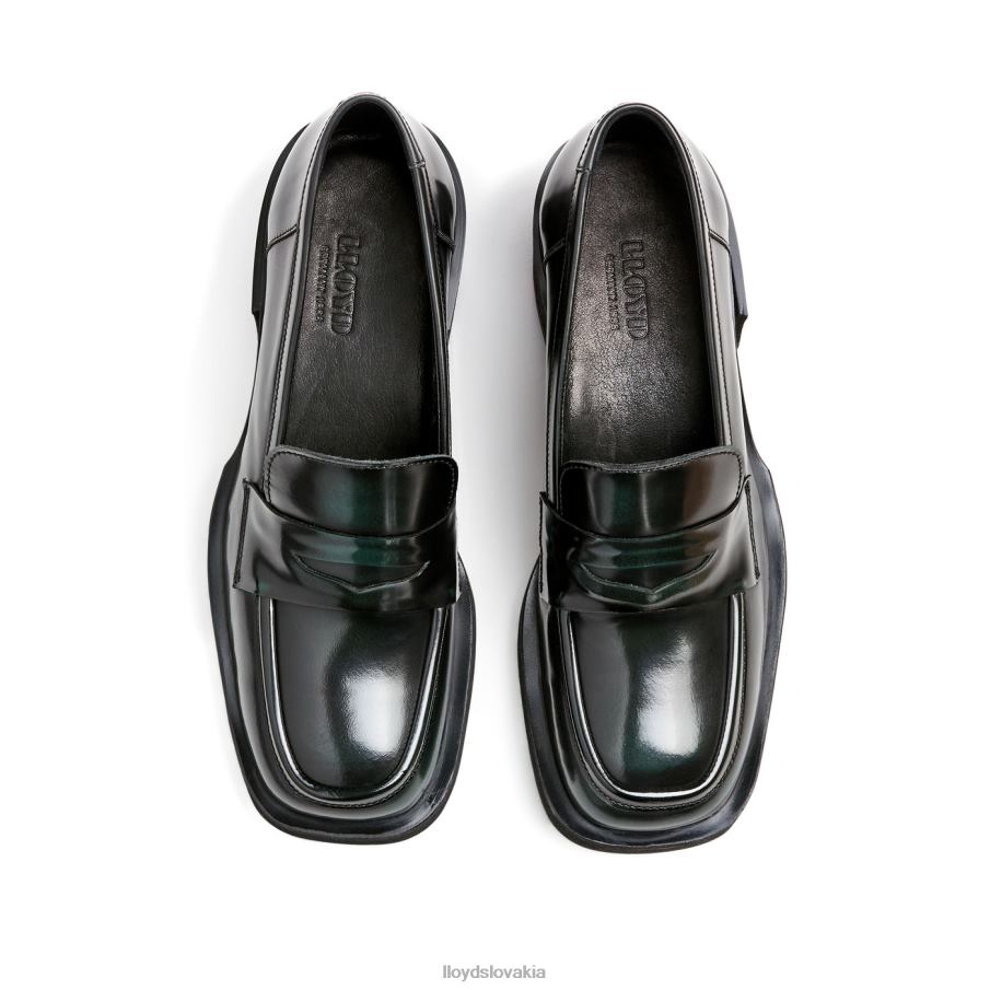 LLOYD navliecť koženú papučku ženy topánky zelená 6R0JN1114