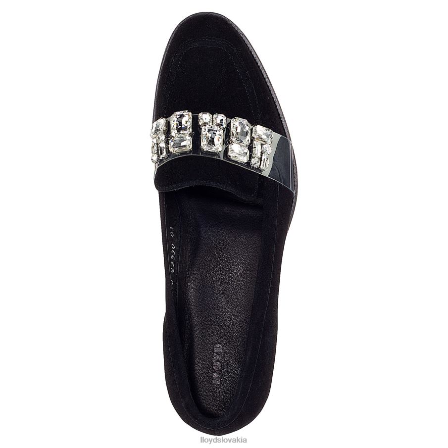 LLOYD semišová papuča ženy topánky čierna 6R0JN1138