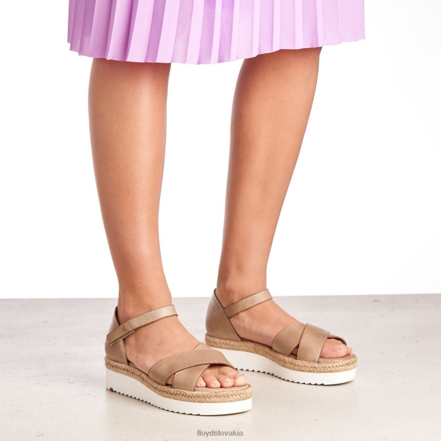 LLOYD klinové sandále ženy topánky béžová 6R0JN1229