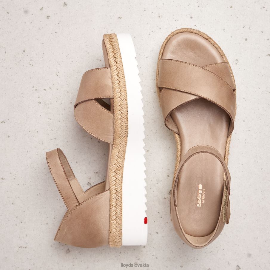 LLOYD klinové sandále ženy topánky béžová 6R0JN1229