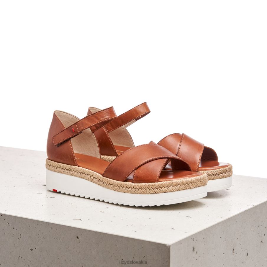 LLOYD klinové sandále ženy topánky hnedá 6R0JN1237