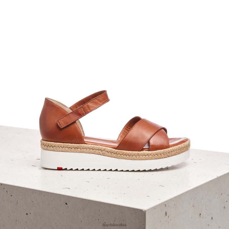 LLOYD klinové sandále ženy topánky hnedá 6R0JN1237