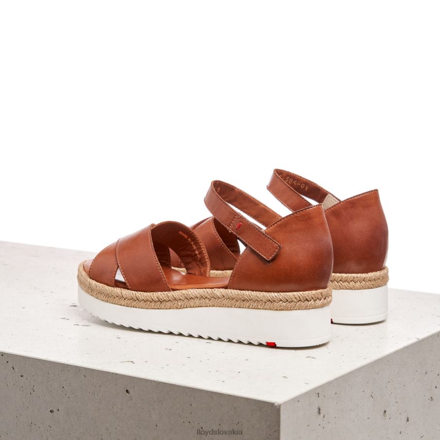 LLOYD klinové sandále ženy topánky hnedá 6R0JN1237