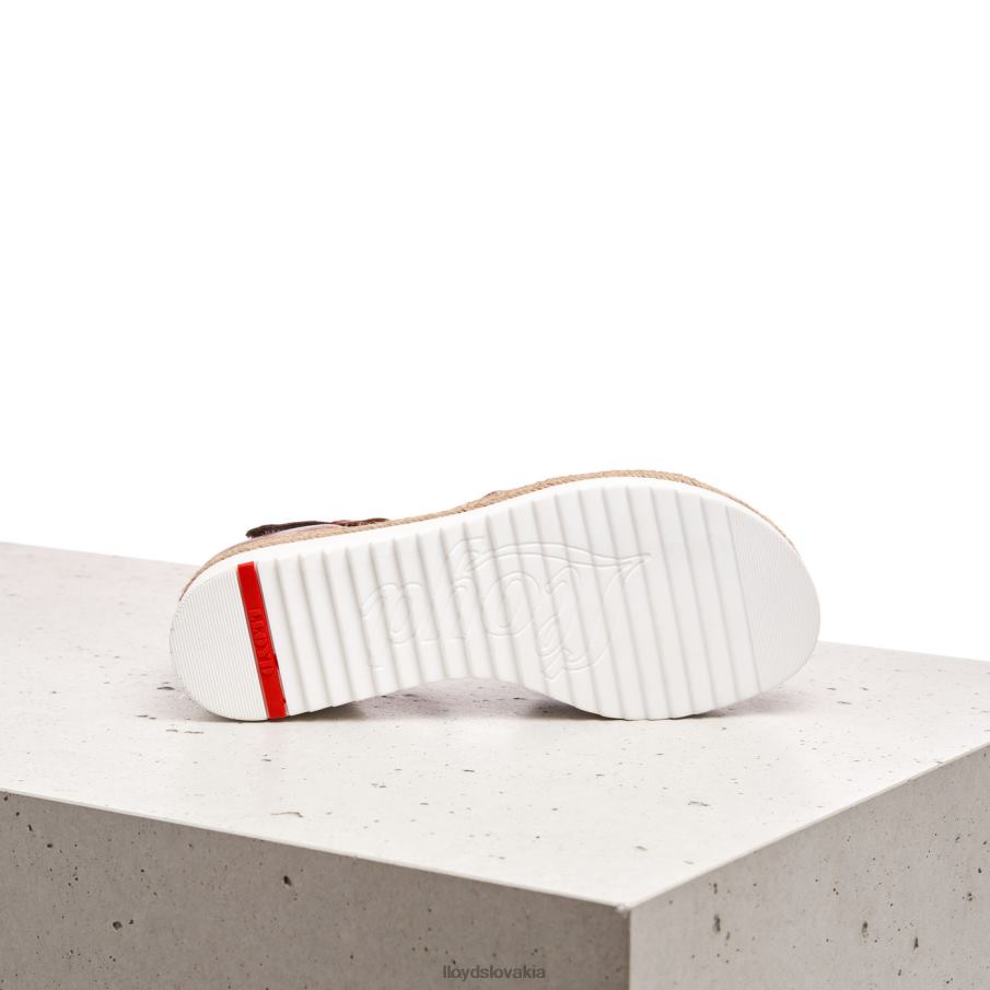 LLOYD klinové sandále ženy topánky hnedá 6R0JN1237