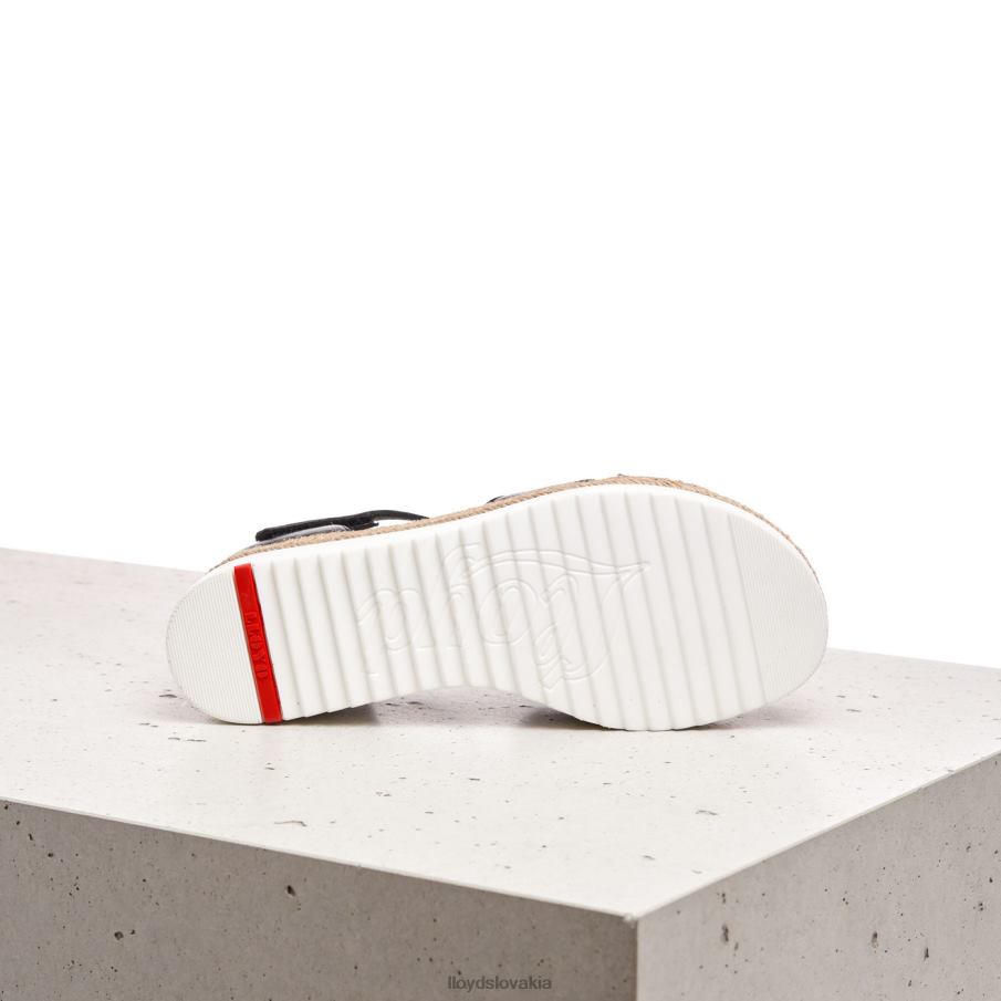 LLOYD klinové sandále ženy topánky čierna 6R0JN1242