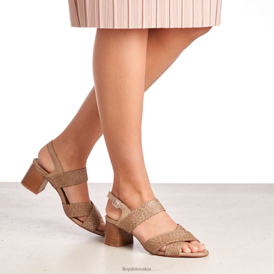 LLOYD kožené sandále ženy topánky béžová 6R0JN1217