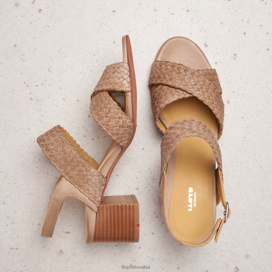 LLOYD kožené sandále ženy topánky béžová 6R0JN1217