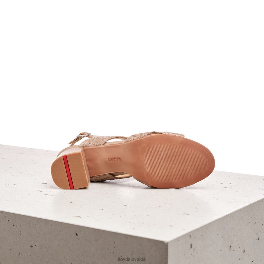 LLOYD kožené sandále ženy topánky béžová 6R0JN1217