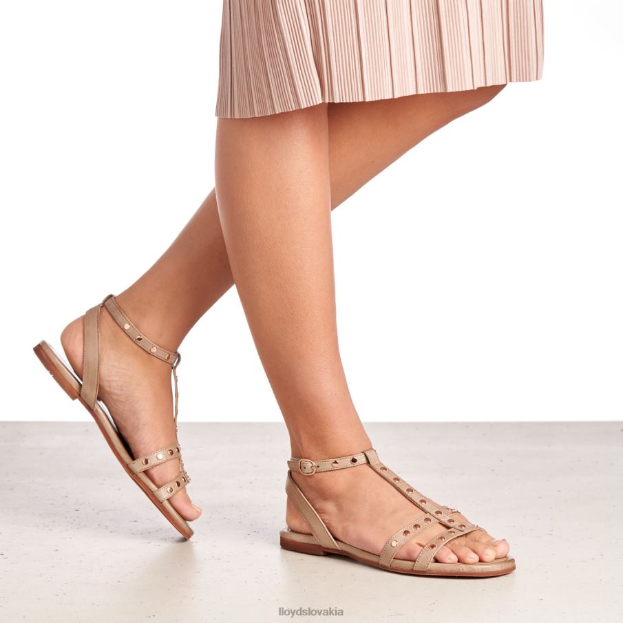 LLOYD kožené sandále ženy topánky béžová 6R0JN1238