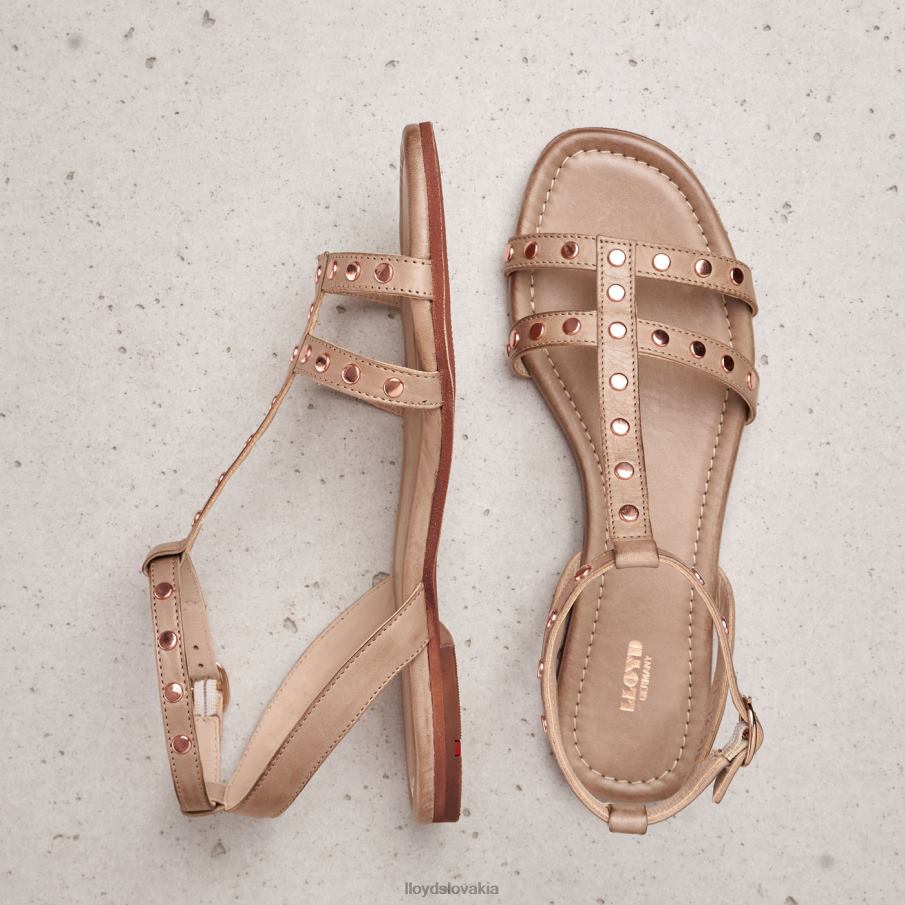 LLOYD kožené sandále ženy topánky béžová 6R0JN1238