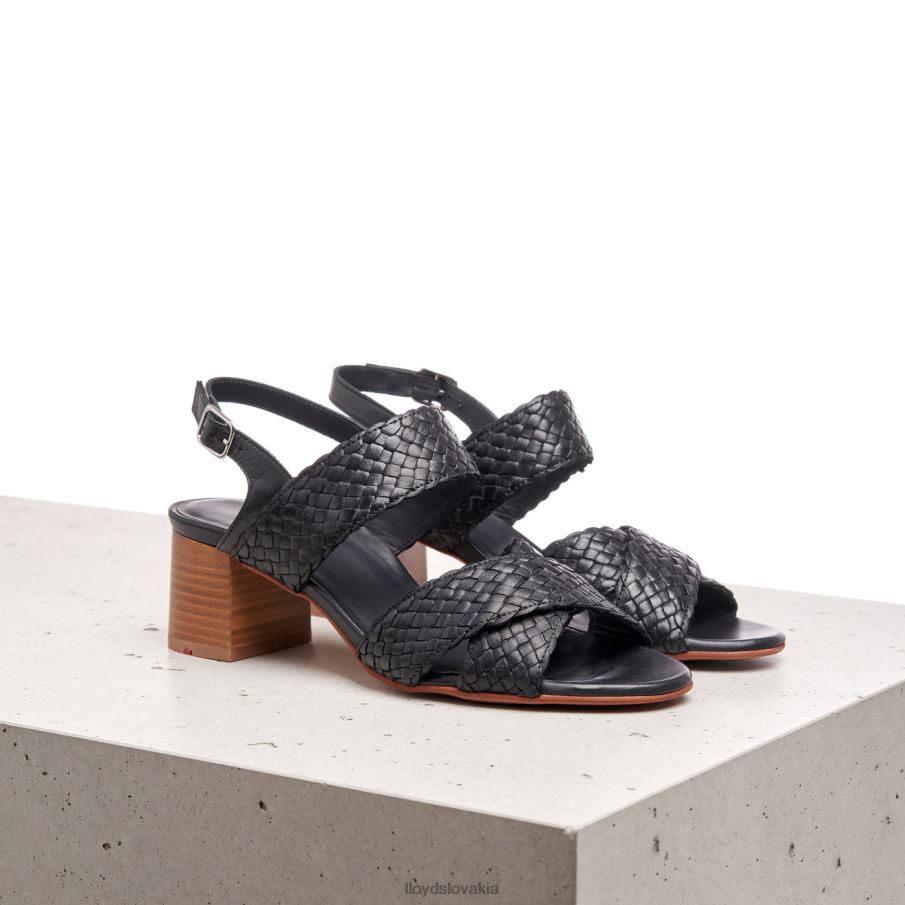 LLOYD kožené sandále ženy topánky čierna 6R0JN1201