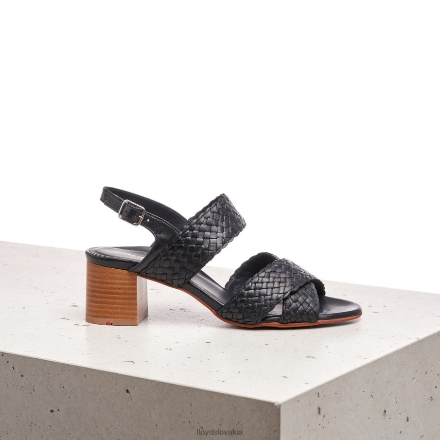 LLOYD kožené sandále ženy topánky čierna 6R0JN1201