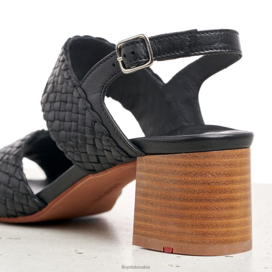 LLOYD kožené sandále ženy topánky čierna 6R0JN1201