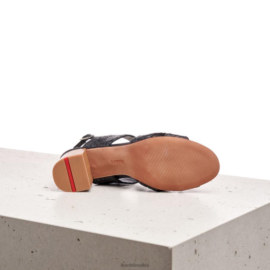 LLOYD kožené sandále ženy topánky čierna 6R0JN1201