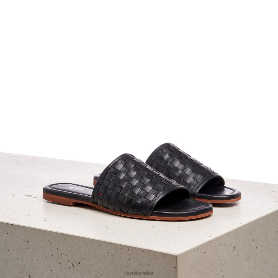 LLOYD kožené sandále ženy topánky čierna 6R0JN1230