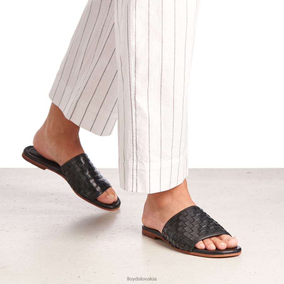 LLOYD kožené sandále ženy topánky čierna 6R0JN1230