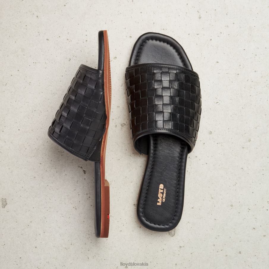 LLOYD kožené sandále ženy topánky čierna 6R0JN1230