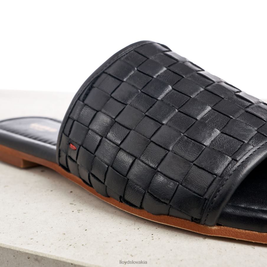 LLOYD kožené sandále ženy topánky čierna 6R0JN1230