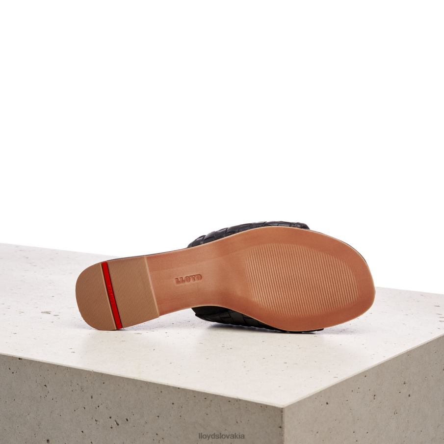 LLOYD kožené sandále ženy topánky čierna 6R0JN1230