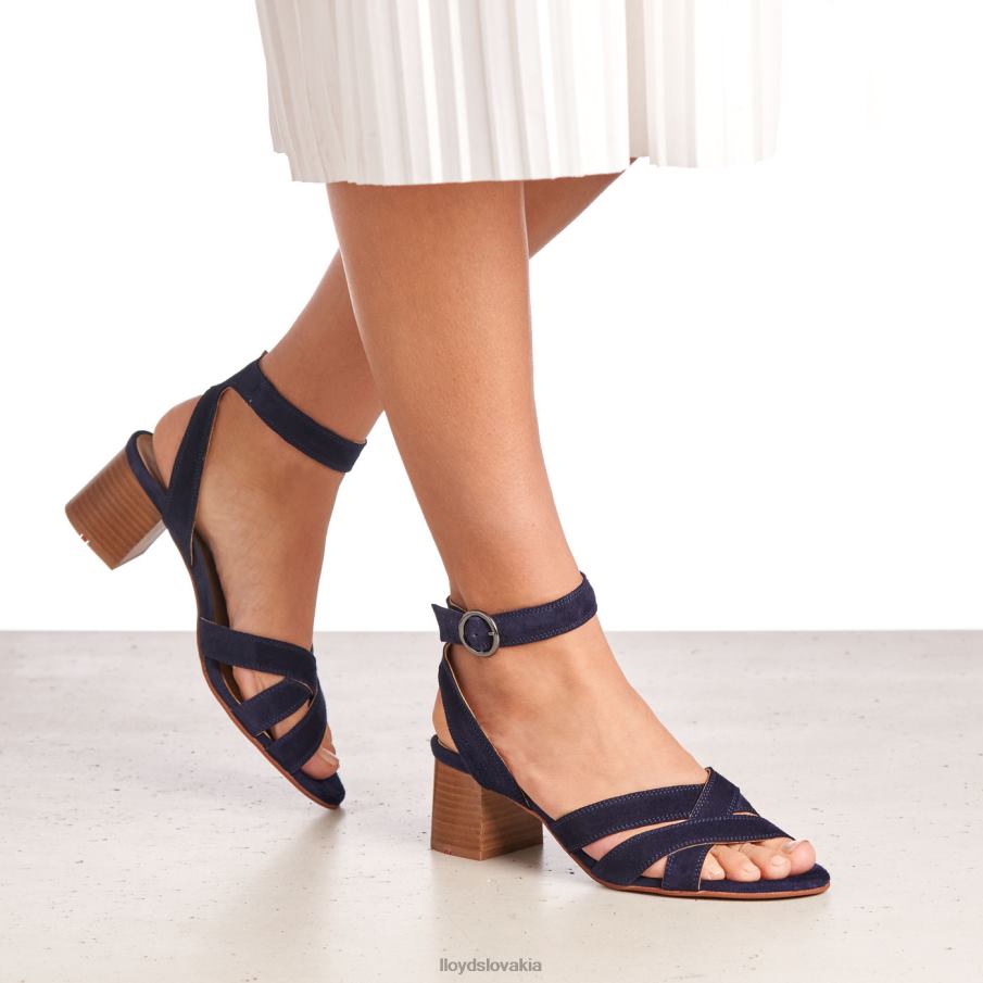 LLOYD sandále so semišovým povrchom ženy topánky Modrá 6R0JN1159