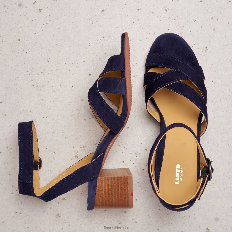 LLOYD sandále so semišovým povrchom ženy topánky Modrá 6R0JN1159