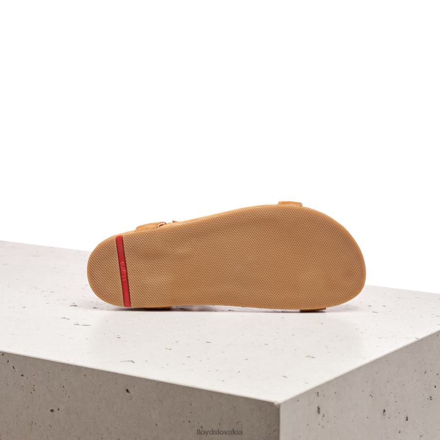 LLOYD sandále so semišovým povrchom ženy topánky hnedá 6R0JN1228