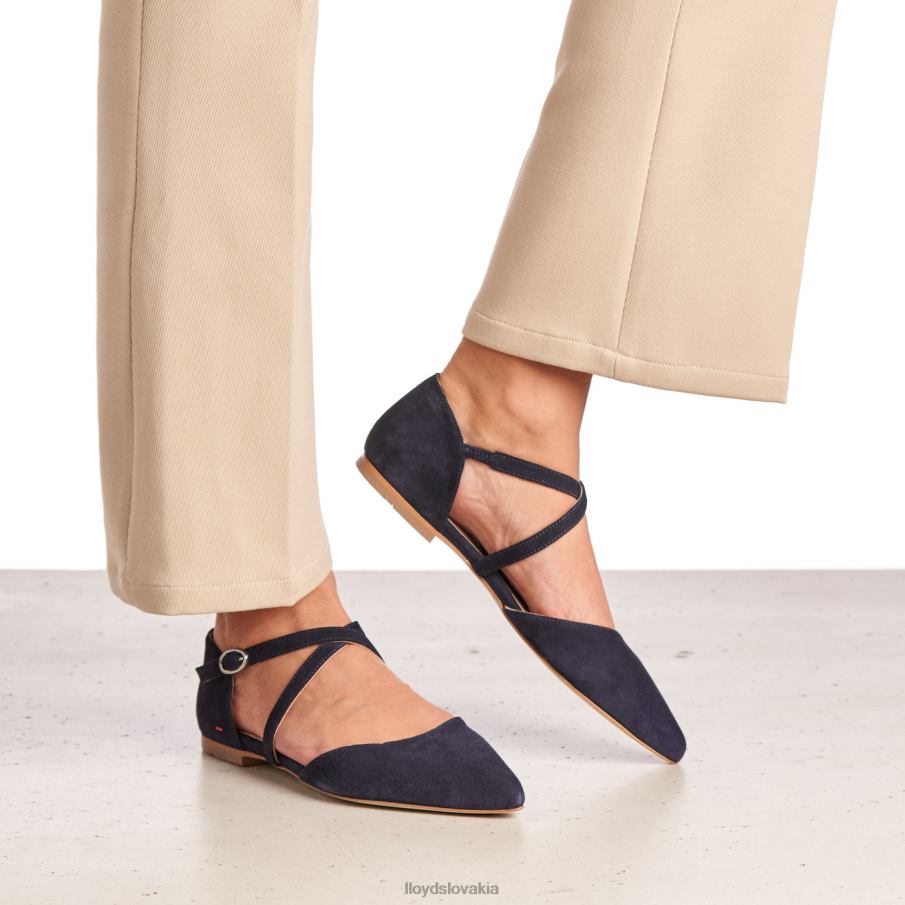 LLOYD semišové sandále ženy topánky Modrá 6R0JN1161