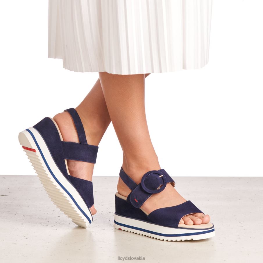 LLOYD semišové sandále ženy topánky Modrá 6R0JN1215