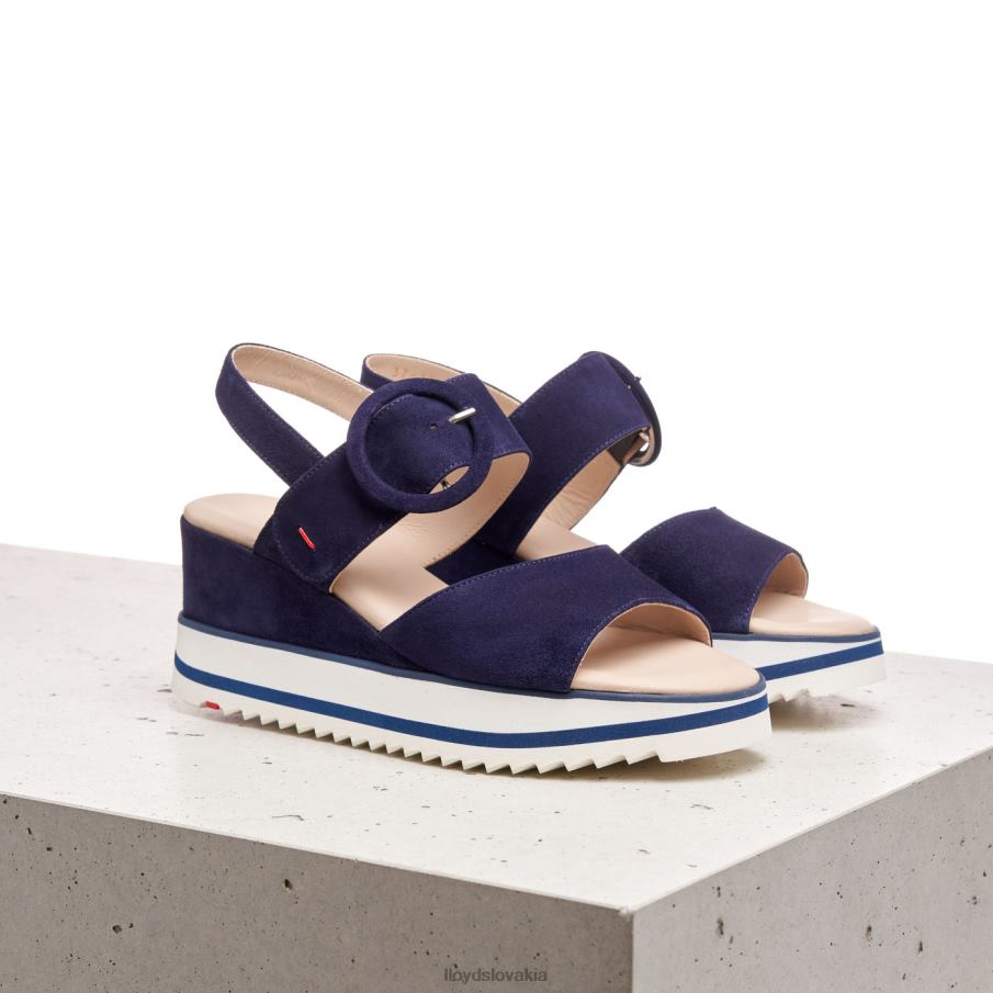 LLOYD semišové sandále ženy topánky Modrá 6R0JN1215