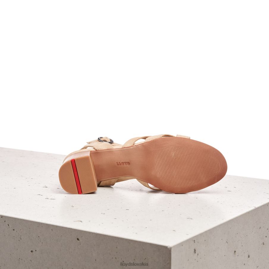 LLOYD semišové sandále ženy topánky béžová 6R0JN1160