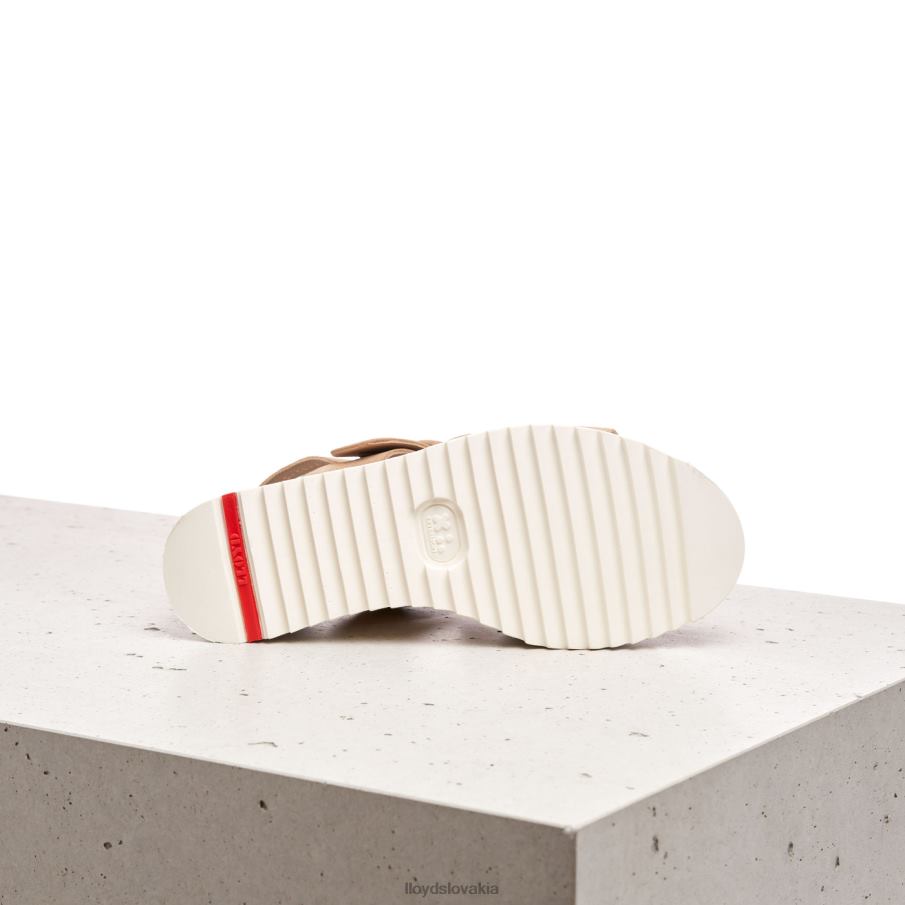 LLOYD semišové sandále ženy topánky béžová 6R0JN1224