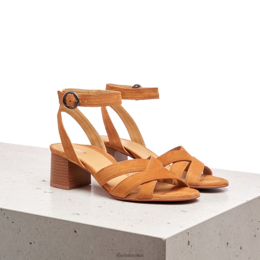 LLOYD semišové sandále ženy topánky hnedá 6R0JN1155