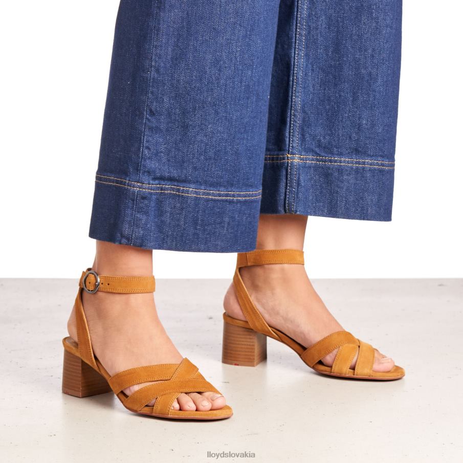 LLOYD semišové sandále ženy topánky hnedá 6R0JN1155