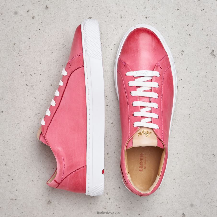 LLOYD hladké kožené strakaté tenisky ženy topánky Ružová 6R0JN842