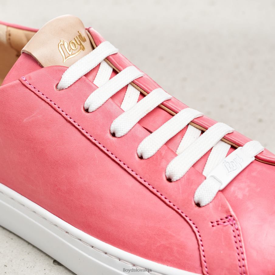 LLOYD hladké kožené strakaté tenisky ženy topánky Ružová 6R0JN842