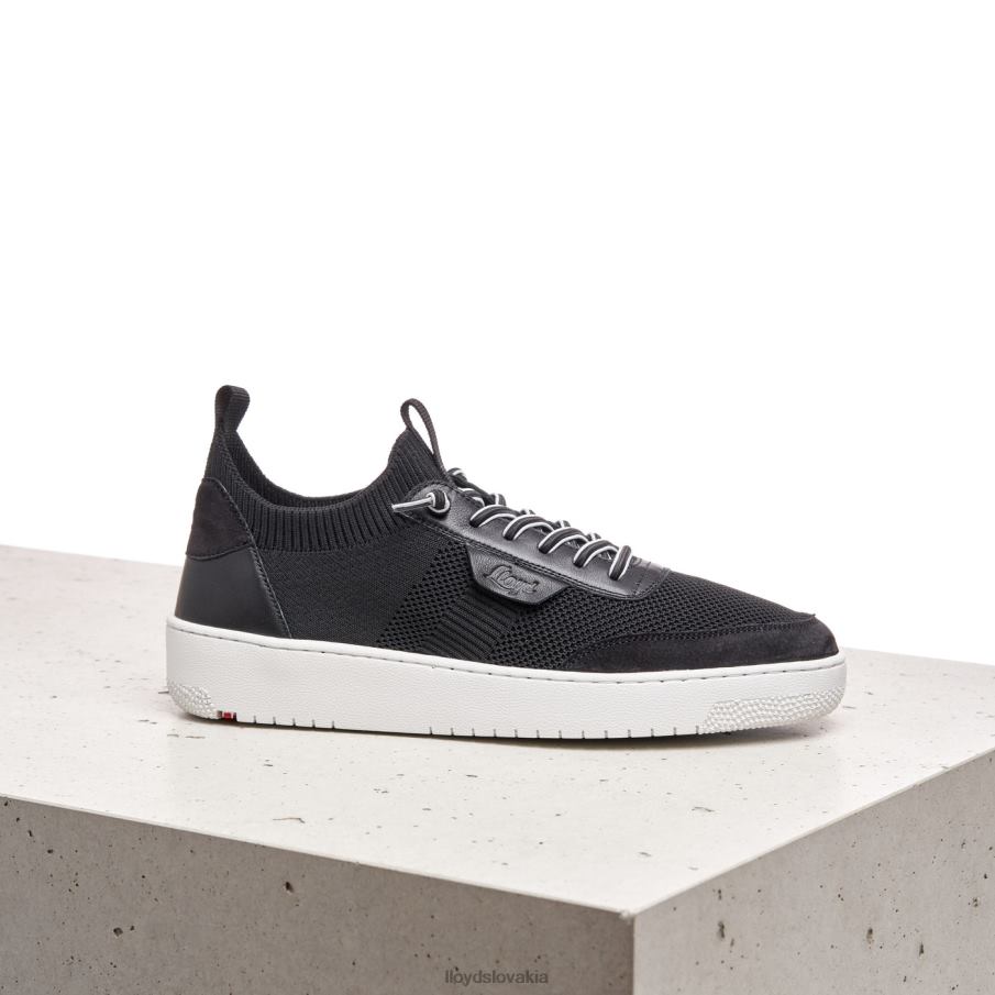 LLOYD hladké kožené strakaté tenisky ženy topánky čierna 6R0JN822