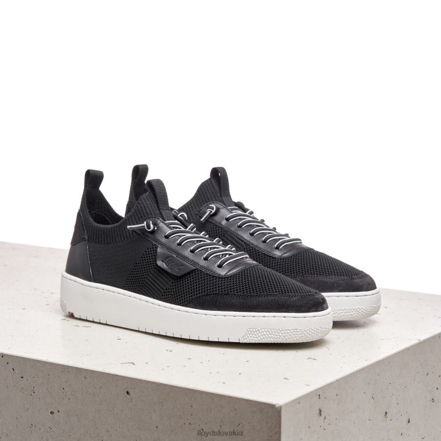 LLOYD hladké kožené strakaté tenisky ženy topánky čierna 6R0JN822