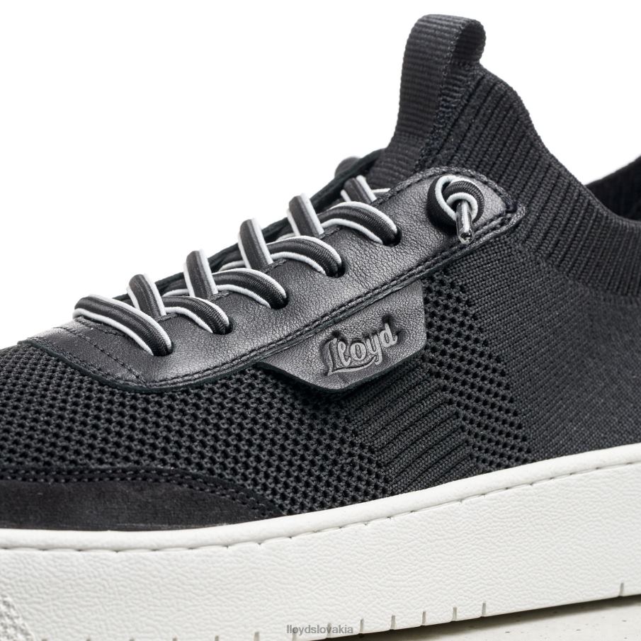 LLOYD hladké kožené strakaté tenisky ženy topánky čierna 6R0JN822