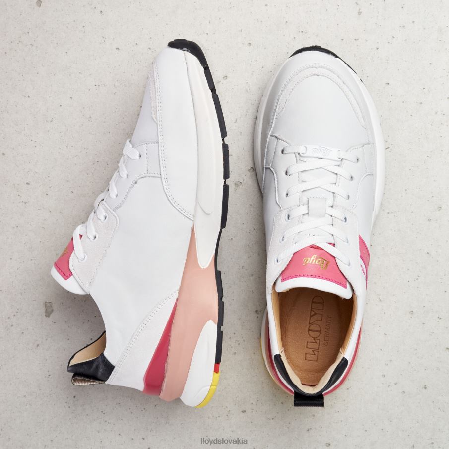 LLOYD hladké kožené strakaté tenisky ženy topánky kombinované 6R0JN832