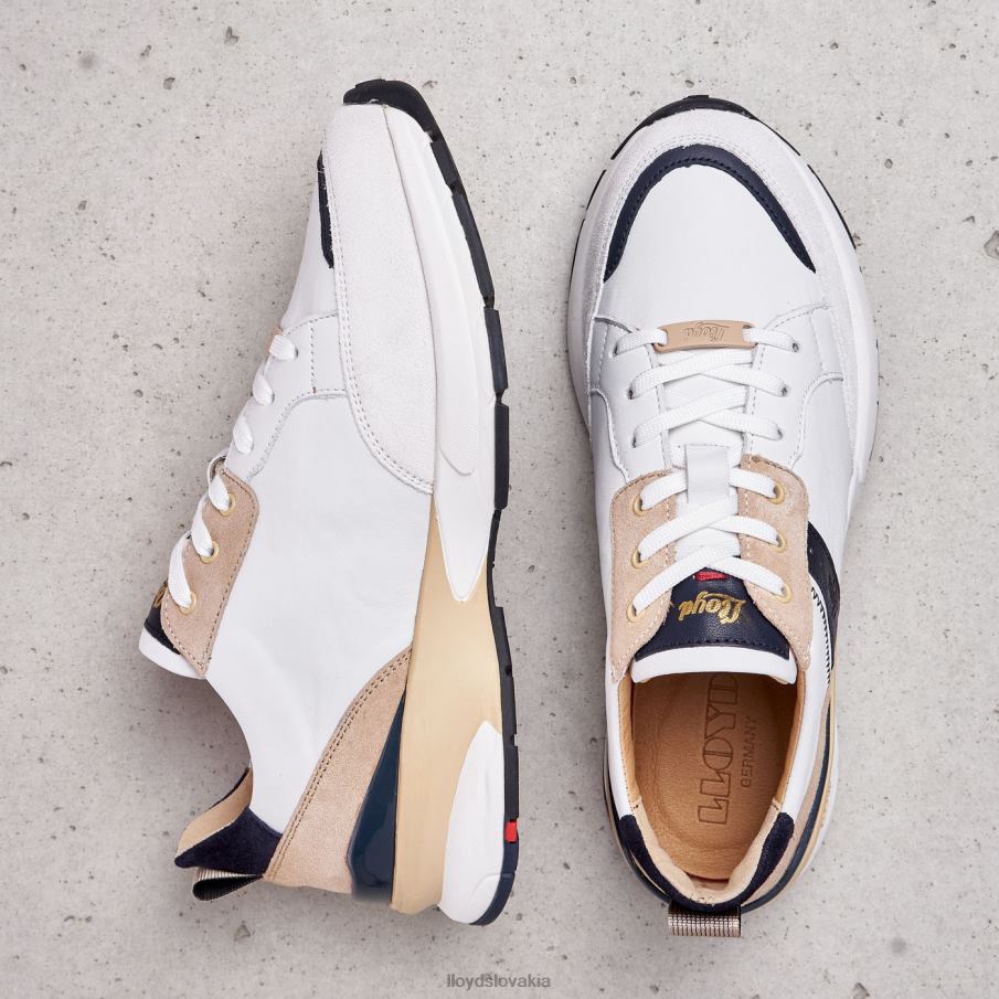 LLOYD hladké kožené strakaté tenisky ženy topánky kombinované 6R0JN833