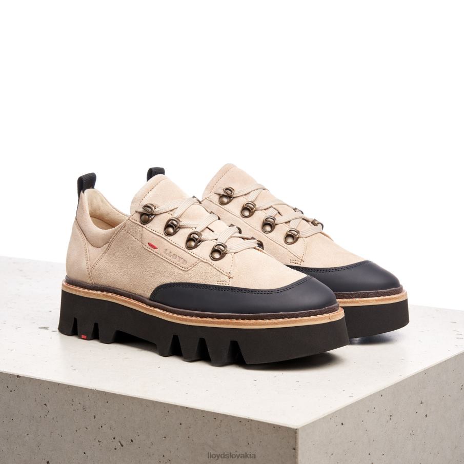 LLOYD hladké kožené tenisky ženy topánky béžová 6R0JN1177