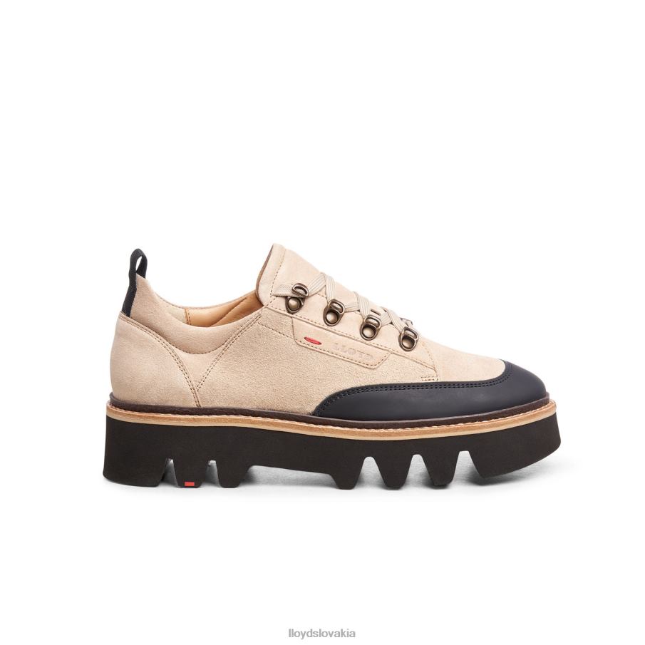 LLOYD hladké kožené tenisky ženy topánky béžová 6R0JN1177