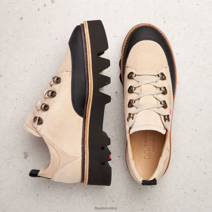LLOYD hladké kožené tenisky ženy topánky béžová 6R0JN1177