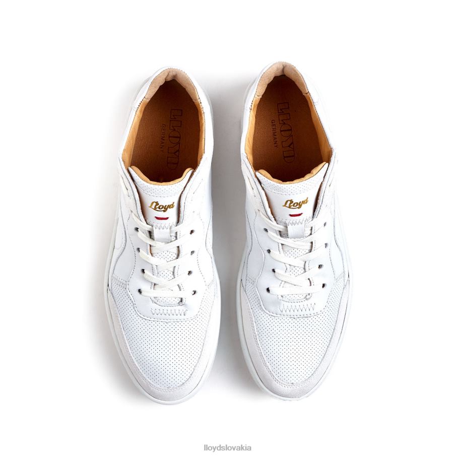 LLOYD hladké kožené tenisky ženy topánky biely 6R0JN756
