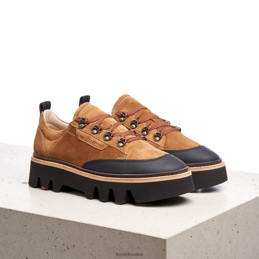 LLOYD hladké kožené tenisky ženy topánky hnedá 6R0JN1176